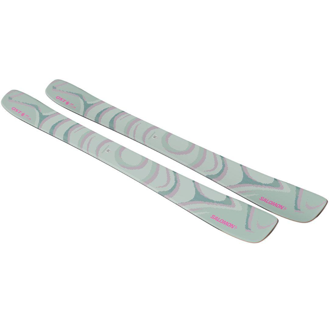 Salomon QST 100 Iceberg Green Freeride Skis 2026